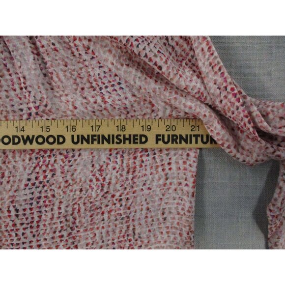 DKNY Jeans Womens Button-Front Long Sleeve Blouse S Multicolor Textured Print Ma - Picture 5 of 9